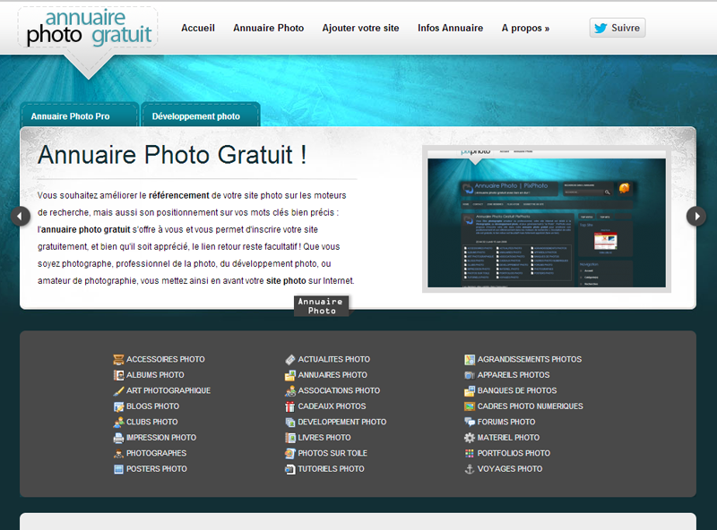 Annuaire photo gratuit .fr