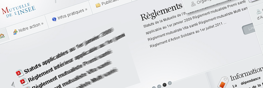 Mutuelle de l'INSEE : La solidarité dans le regard de l'autre | Création du site Internet par WebLead