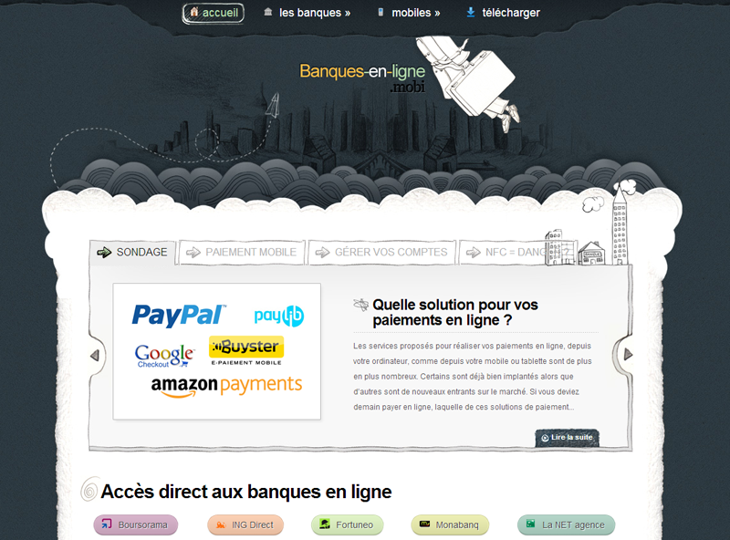 Banques en ligne .mobi